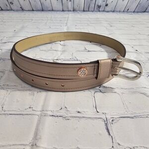 Relic by Fossil Womens Rose Gold Metallic Harness Buckle Belt RLJ5201791 Size M